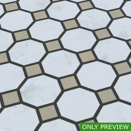 PBR substance material of marble floor created in substance designer for graphic designers and game developers