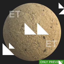 PBR substance material of ground sandy soil created in substance designer for graphic designers and game developers