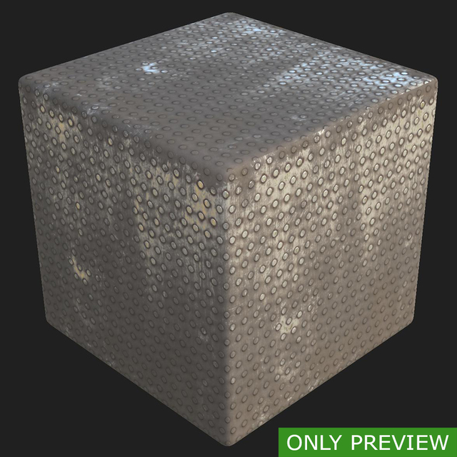 PBR substance material of metal floor rusty created in substance designer for graphic designers and game developers