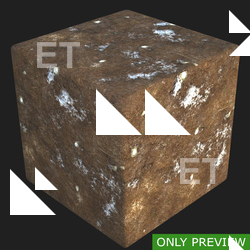 PBR substance material of forest ground snowy created in substance designer for graphic designers and game developers