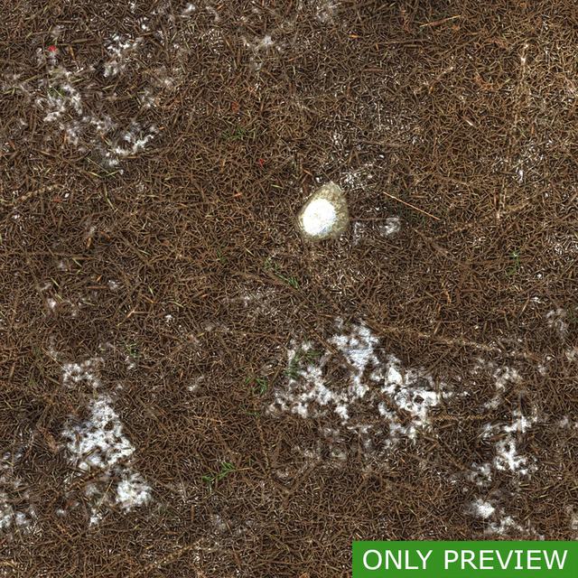 PBR substance material of forest ground snowy created in substance designer for graphic designers and game developers