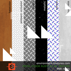 PBR substance texture floor metal rusty