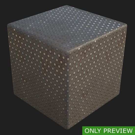 PBR substance preview metal floor rusty