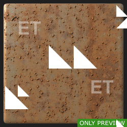 PBR substance preview metal rusty