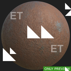 PBR substance preview metal rusty