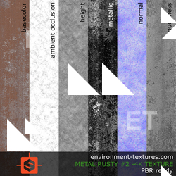 PBR substance texture metal rusty