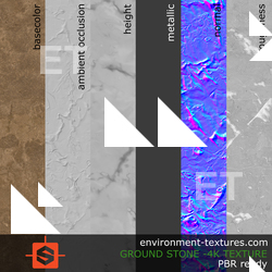 PBR substance texture ground stone