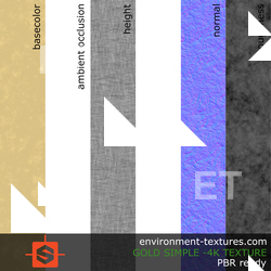 PBR substance preview gold