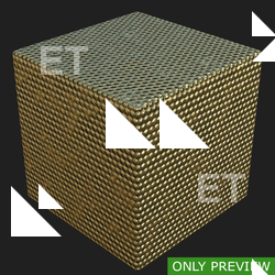 PBR substance material of gold created in substance designer for graphic designers and game developers