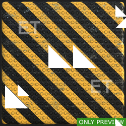 PBR substance material of metal floor warning stripes painted created in substance designer for graphic designers and game developers