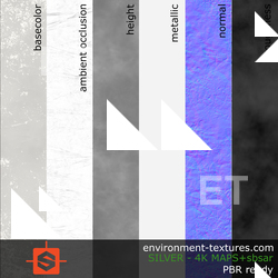 PBR substance material of silver created in substance designer for graphic designers and game developers