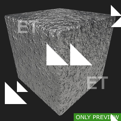 PBR substance material of silver created in substance designer for graphic designers and game developers