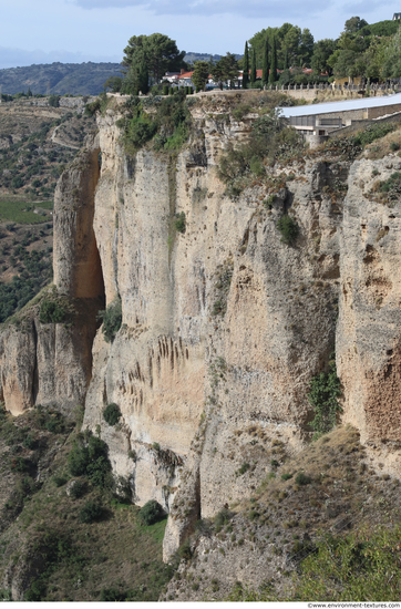 Cliffs Overgrown Rock