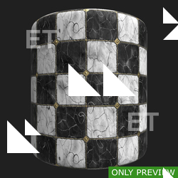 PBR substance material of marble floor created in substance designer for graphic designers and game developers