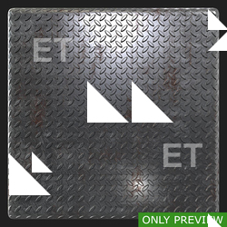 PBR substance material of metal floor rusted created in substance designer for graphic designers and game developers.