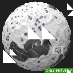 PBR substance material of ground snowy stones created in substance designer for graphic designers and game developers.