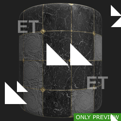 PBR substance material of marble floor damaged created in substance designer for graphic designers and game developers