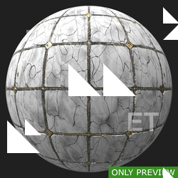 PBR substance material of marble floor created in substance designer for graphic designers and game developers