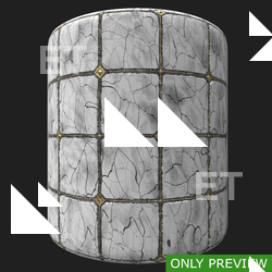 PBR substance material of marble floor created in substance designer for graphic designers and game developers