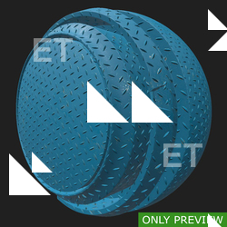 PBR substance material of metal floor painted blue created in substance designer for graphic designers and game developers