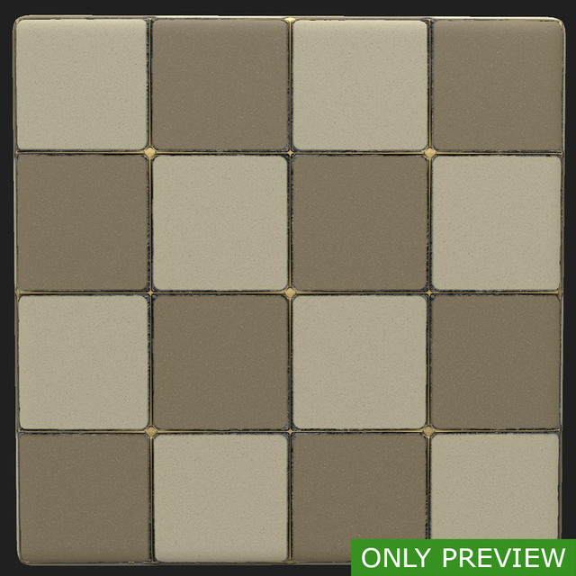 PBR substance material of tiles floor created in substance designer for graphic designers and game developers