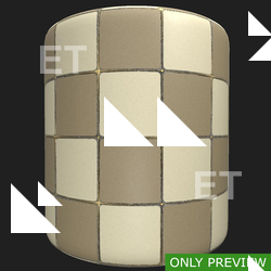 PBR substance material of tiles floor created in substance designer for graphic designers and game developers