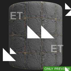 PBR substance material of floor damaged created in substance designer for graphic designers and game developers