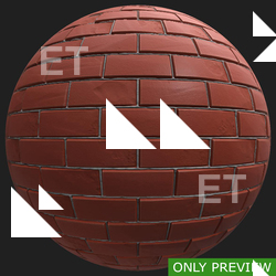 PBR substance material of wall bricks old created in substance designer for graphic designers and game developers