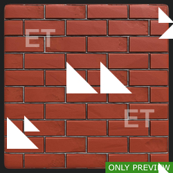 PBR substance material of wall bricks old created in substance designer for graphic designers and game developers