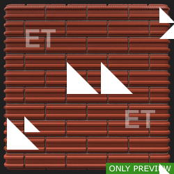 PBR substance material of wall bricks pattern created in substance designer for graphic designers and game developers