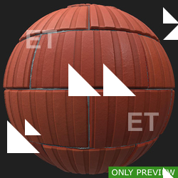 PBR substance material of wall bricks old created in substance designer for graphic designers and game developers