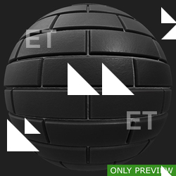 PBR substance material of wall bricks modern created in substance designer for graphic designers and game developers