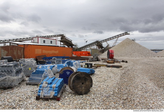 Background Gravel Quarry