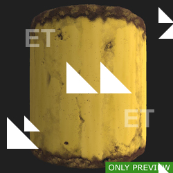 PBR substance material of banana skin created in substance designer for graphic designers and game developers