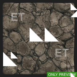 PBR substance material of rock cracked created in substance designer for graphic designers and game developers