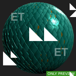 PBR substance material of snake skin created in substance designer for graphic designers and game developers