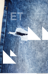 fabric jeans blue damaged 0001