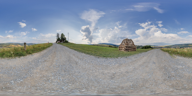 Panorama HDR ° background nature