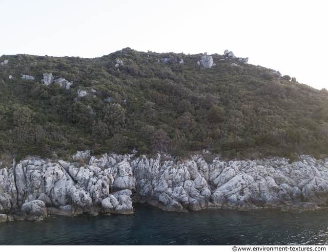 Cliffs Overgrown Rock