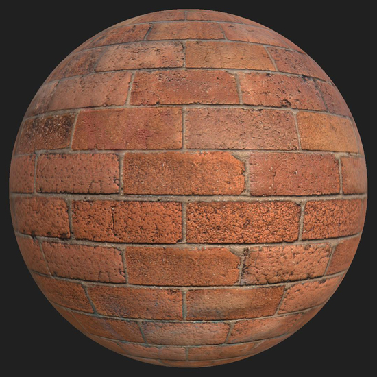 PBR texture of bricks