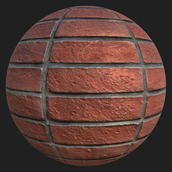 PBR texture of bricks