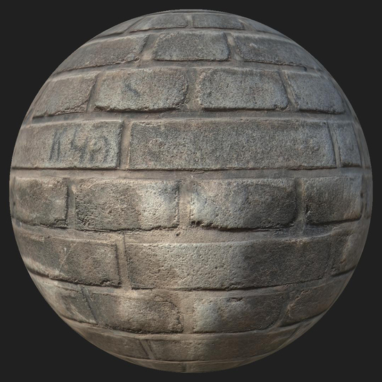 PBR texture of bricks