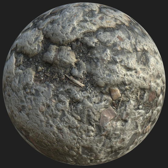 PBR texture concrete damaged