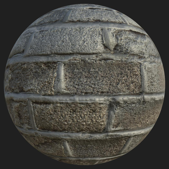 PBR texture wall bricks old