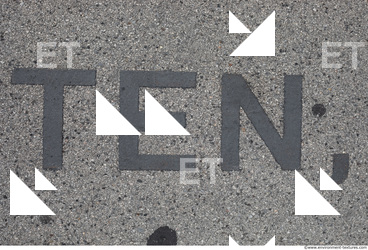 Letter and Numbers Sign