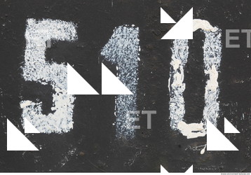 Letter and Numbers Sign