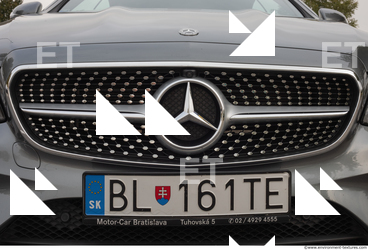 Mercedes Benz E400 coupe logo 0022