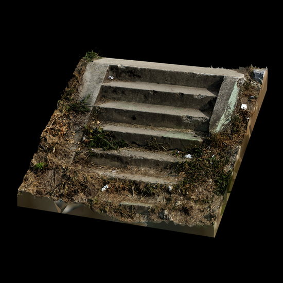 3D scan stairs concrete