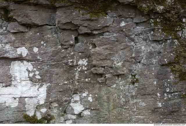 Cliffs Overgrown Rock