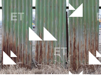 Rusted Corrugated Plates Metal